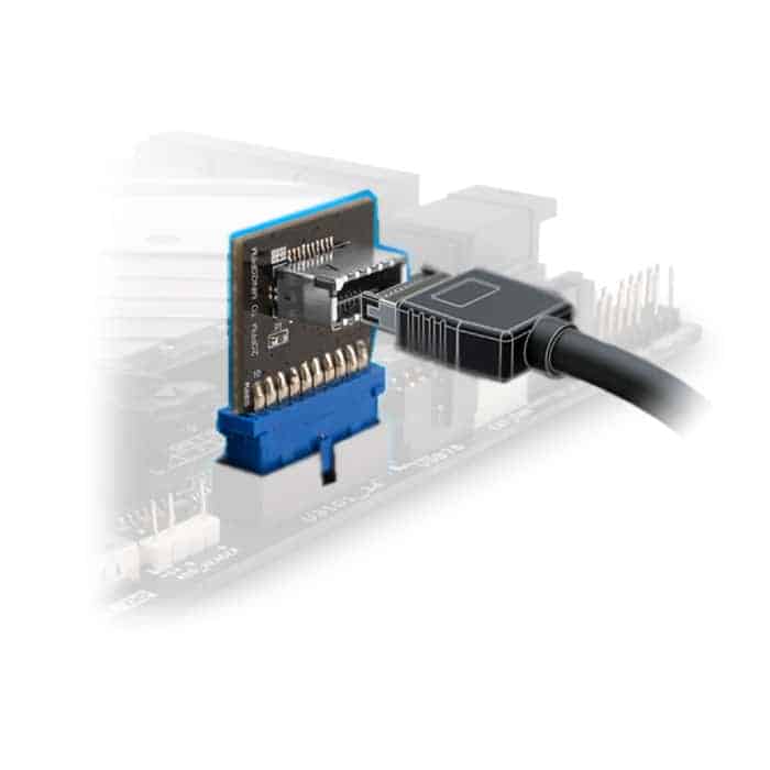 (image for) Akasa 20-pin USB 3.1 Internal Connector